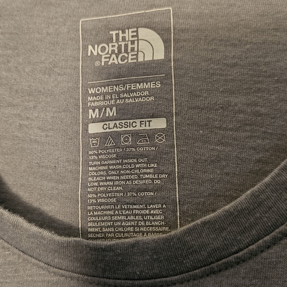 The North Face Men's Heather Gray Long Sleeve Tee - Picture 2 of 2
